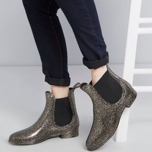 Modcloth Glitter Rain Boots